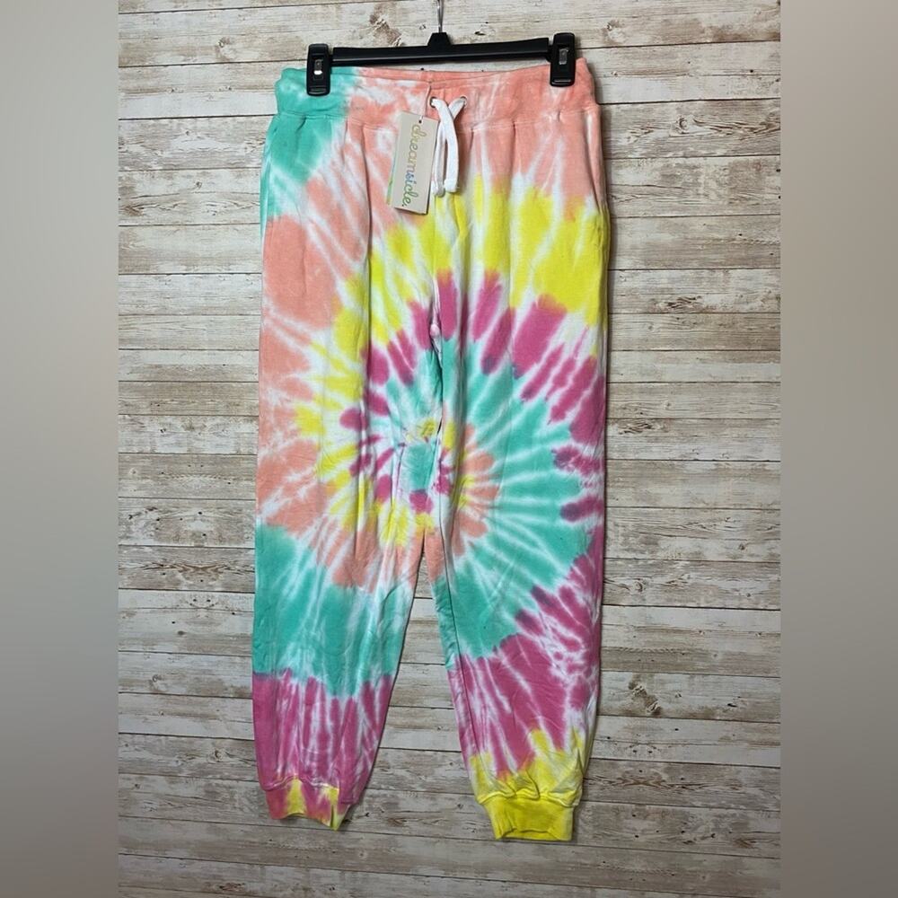 Dreamsicle Joggers Tie-dye Rainbow NWT Size Medium